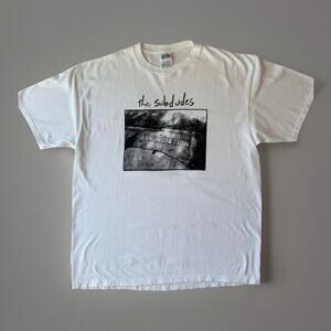 Vintage The Subdudes Shirt 2XL White 90s Nice Man Rock Music Annunciation NOLA